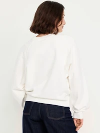 SoComfy Oversized Graphic Raglan Sweatshirt