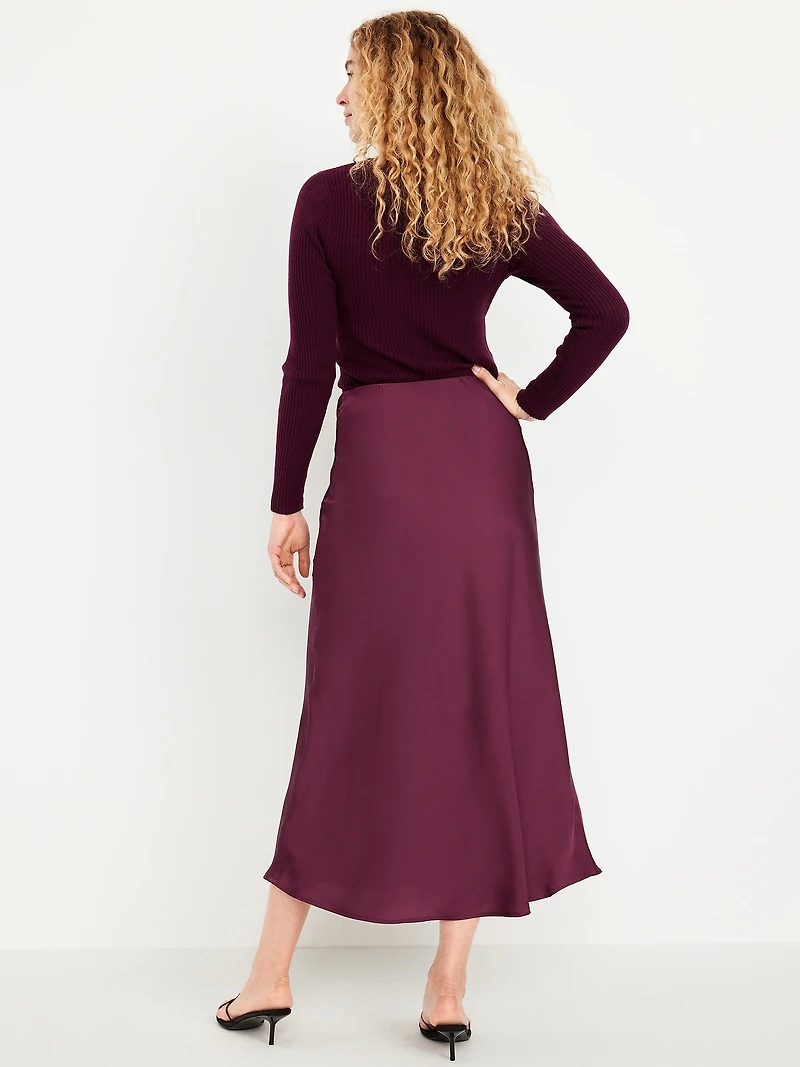 Satin Maxi Skirt