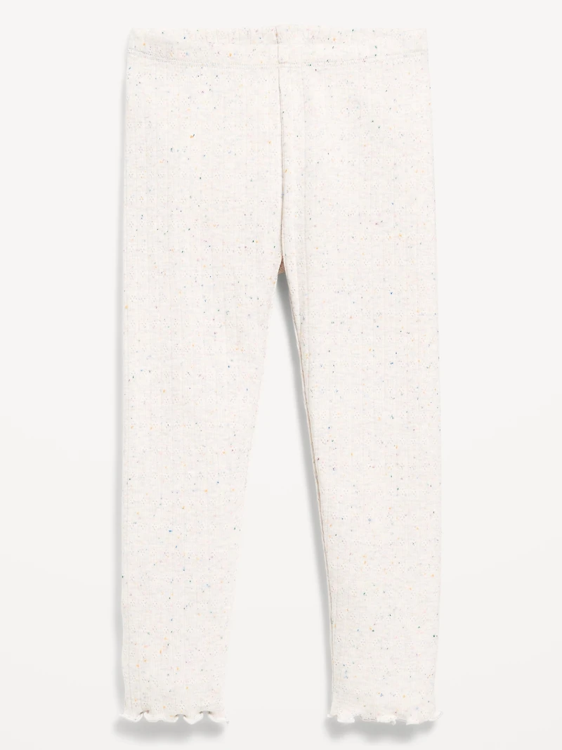 Textured Full-Length Leggings for Toddler Girls