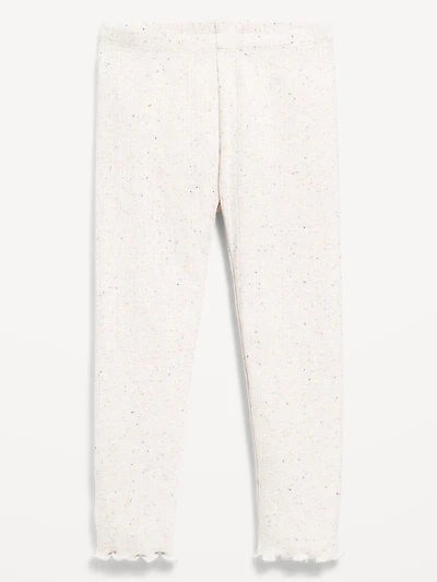 Textured Full-Length Leggings for Toddler Girls