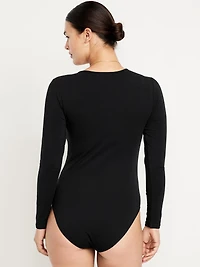 Long-Sleeve Crew-Neck Bodysuit