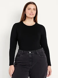 Long-Sleeve Crew-Neck Bodysuit