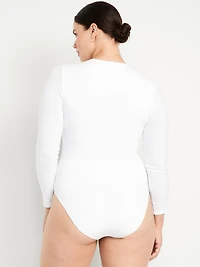 Long-Sleeve Crew-Neck Bodysuit