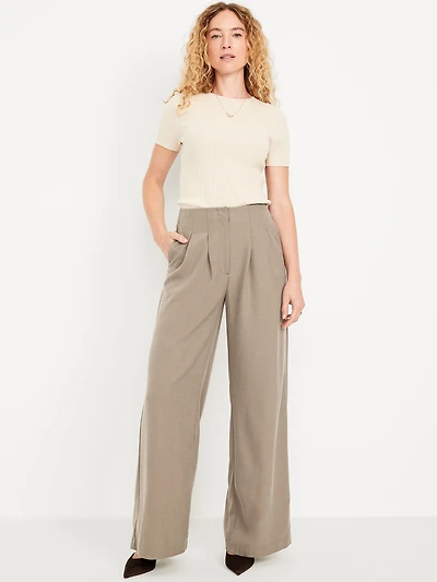 Extra High-Waisted Super Wide-Leg Pants