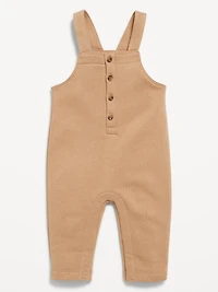 Fleece Button-Front Overalls for Baby