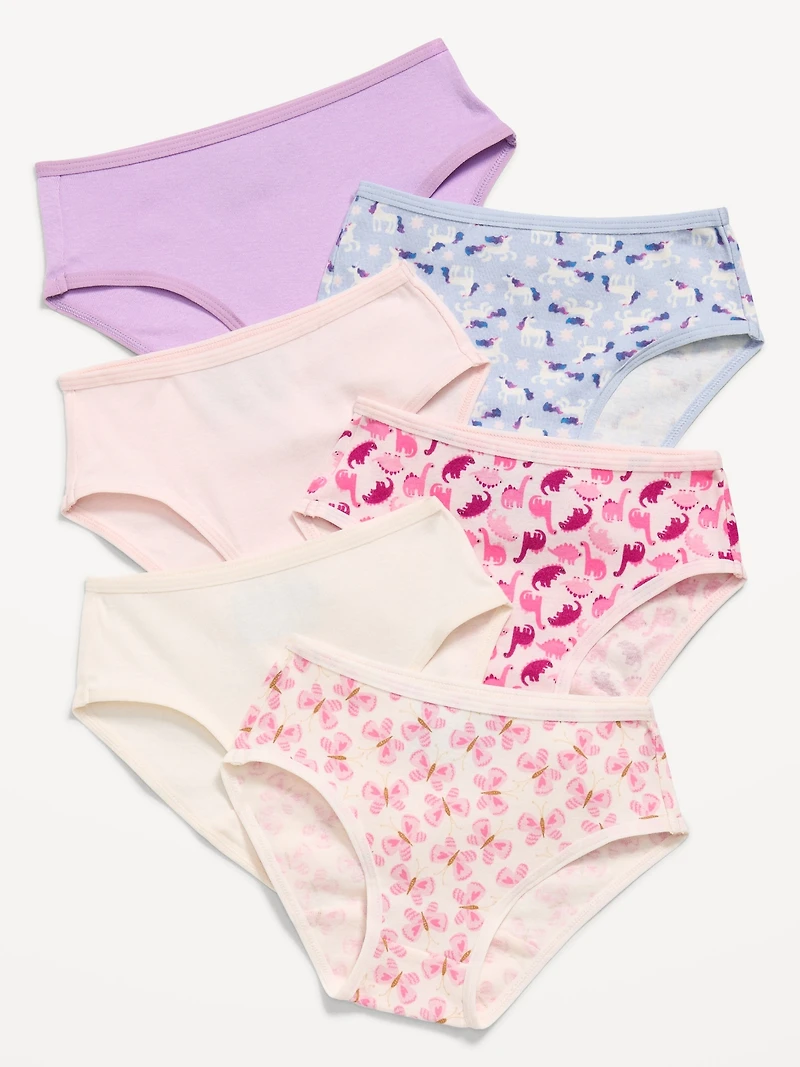 Bikini Underwear 6-Pack for Toddler Girls