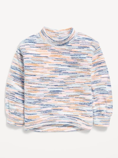 Cozy Mock-Neck Chenille Sweater for Toddler Girls