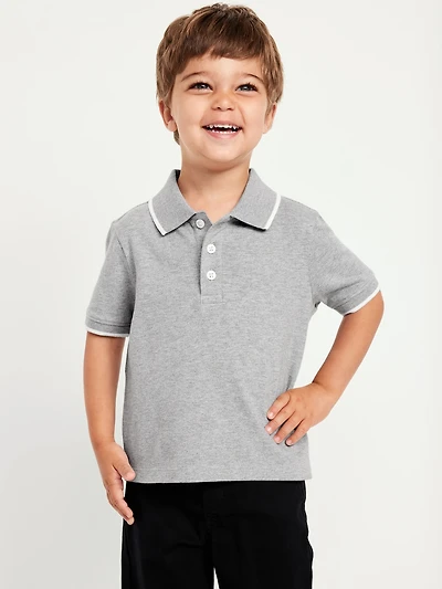 Short-Sleeve Pique Polo Shirt for Toddler Boys