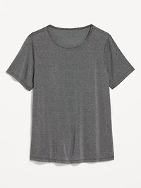 Luxe Crew-Neck Shine T-Shirt