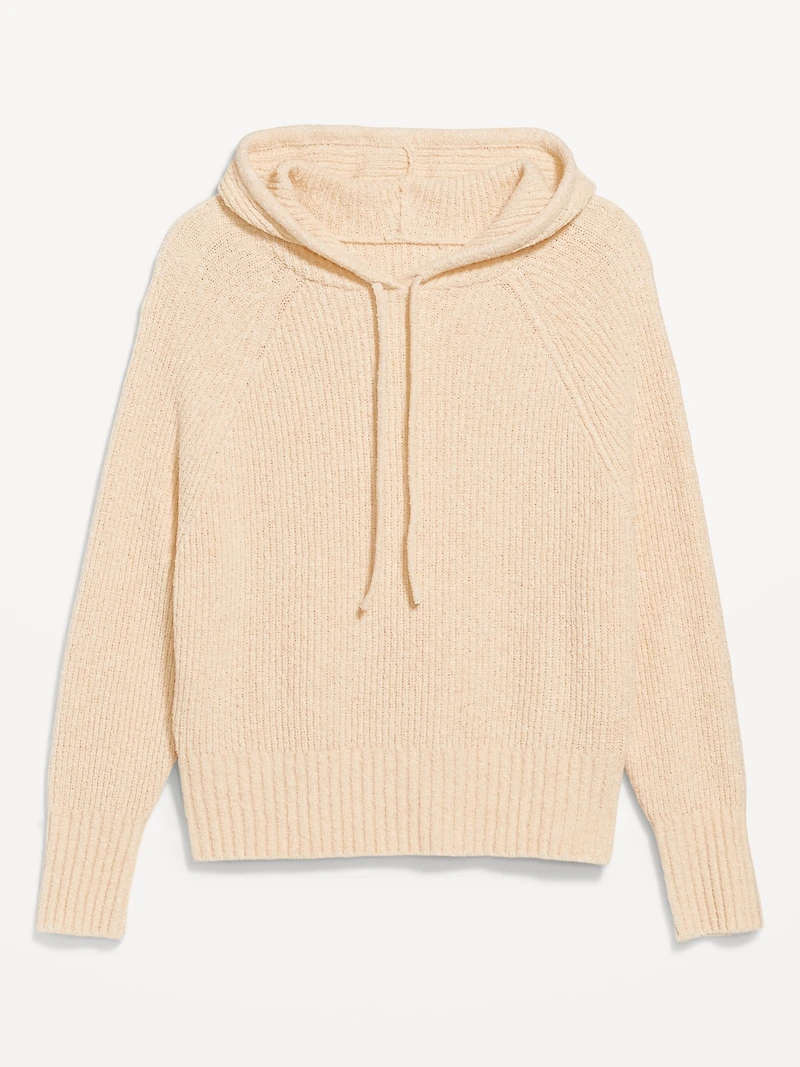 Bouclé Pullover Hoodie Sweater