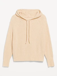 Bouclé Pullover Hoodie Sweater