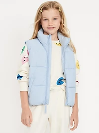 Water-Resistant Quilted Puffer Vest for Girls