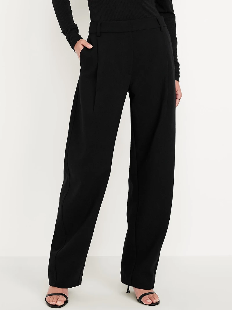 High-Waisted Taylor Barrel Ankle Pants