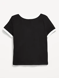 Las Vegas Raiders Fitted Graphic Ringer T-Shirt for Girls