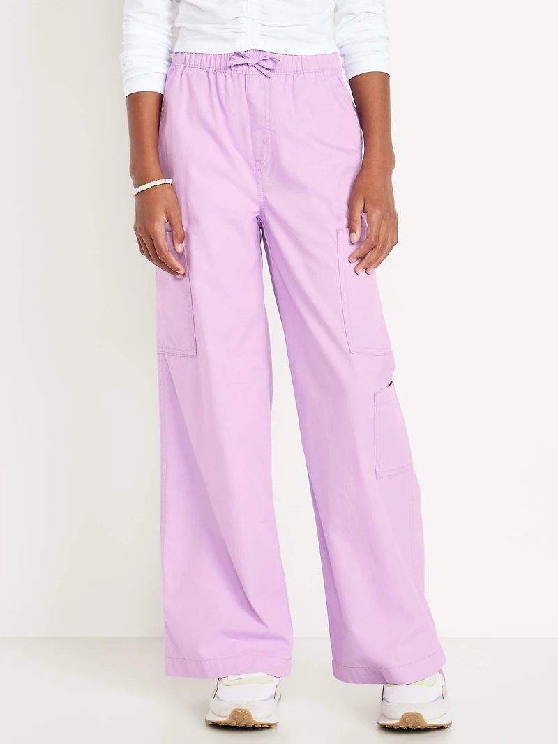 Pull-On Super Baggy Cargo Pants for Girls