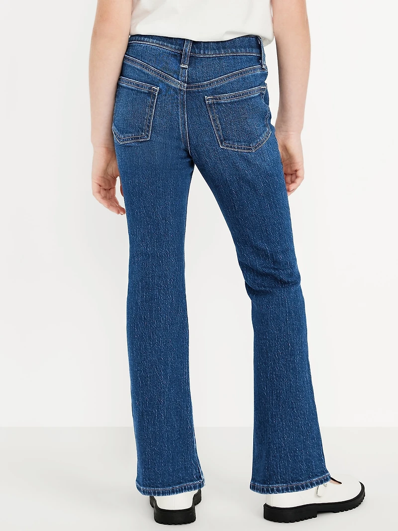 Wow High-Waisted Flare-Leg Jeans for Girls