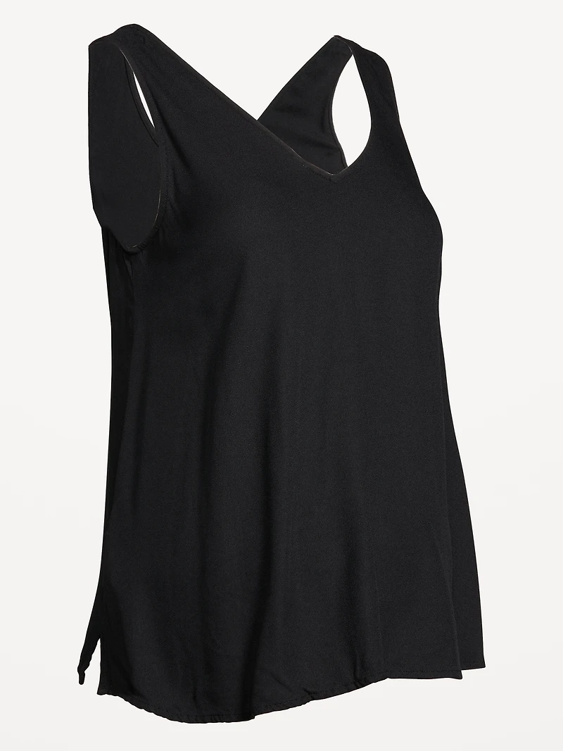 Maternity Crepe Shell Tank