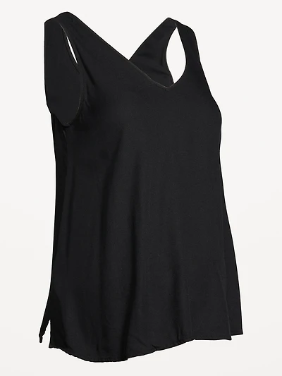 Maternity Crepe Shell Tank