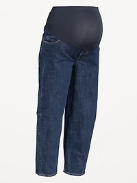 Maternity Full-Panel Barrel Ankle Jeans