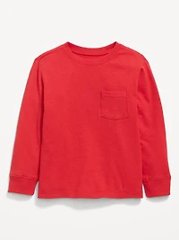 Long-Sleeve Pocket T-Shirt for Toddler Boys