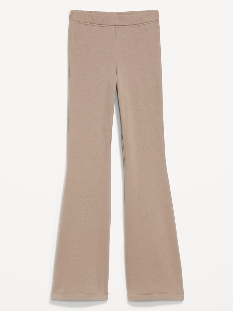 High-Waisted Fleece-Lined Flared Leggings
