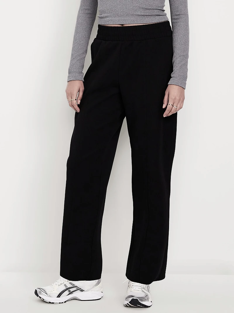 High-Waisted Dynamic Fleece Barrel Pants