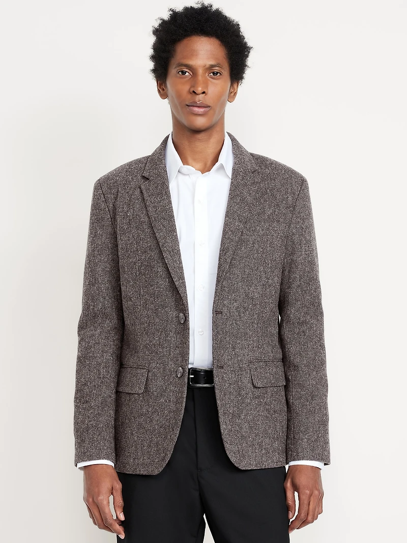 Wool-Blend Blazer