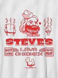 Minecraft Steves Lava Chicken Graphic T-Shirt For Kids