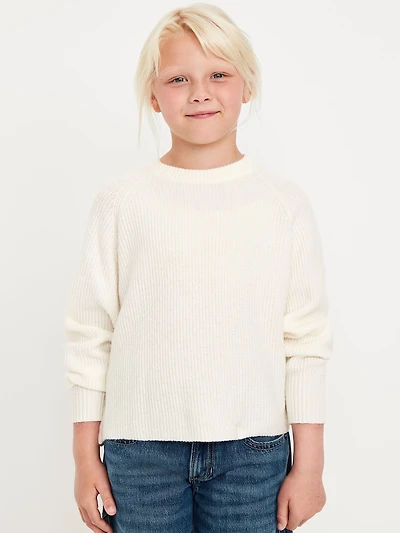 SoSoft Long-Sleeve Ribbed Sweater for Girls