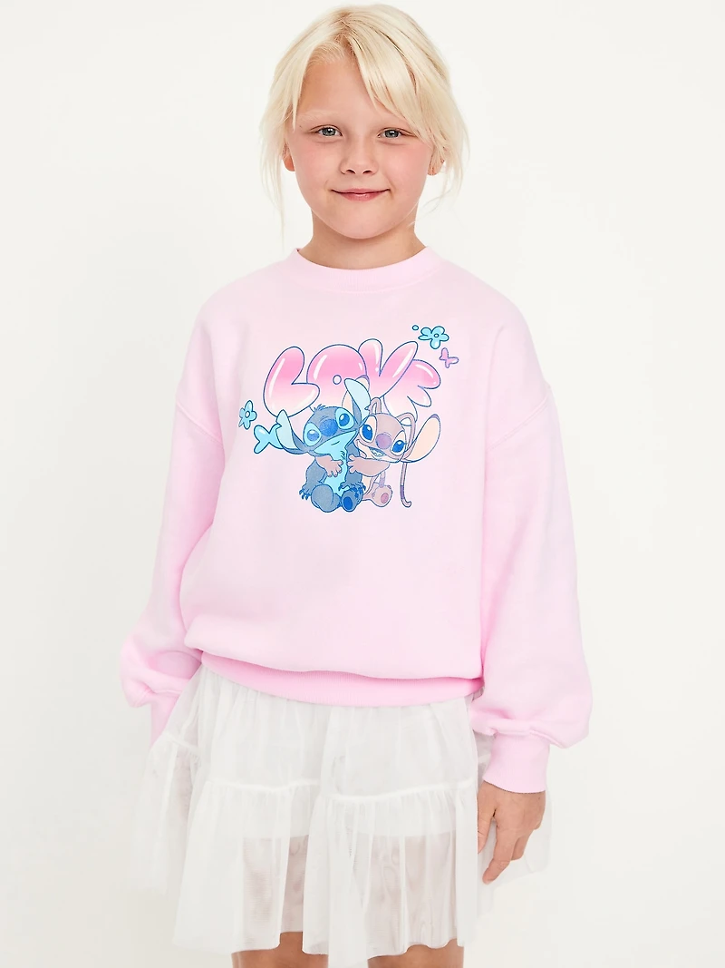 Disney© Lilo & Stitch Oversized Graphic Tunic Sweatshirt for Girls