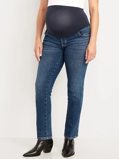 Maternity Full-Panel Vintage Slim Jeans