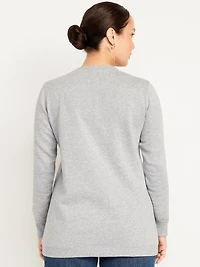 Maternity SoComfy Crossover Nursing Tunic Sweatshirt