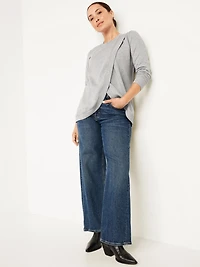 Maternity SoComfy Crossover Nursing Tunic Sweatshirt