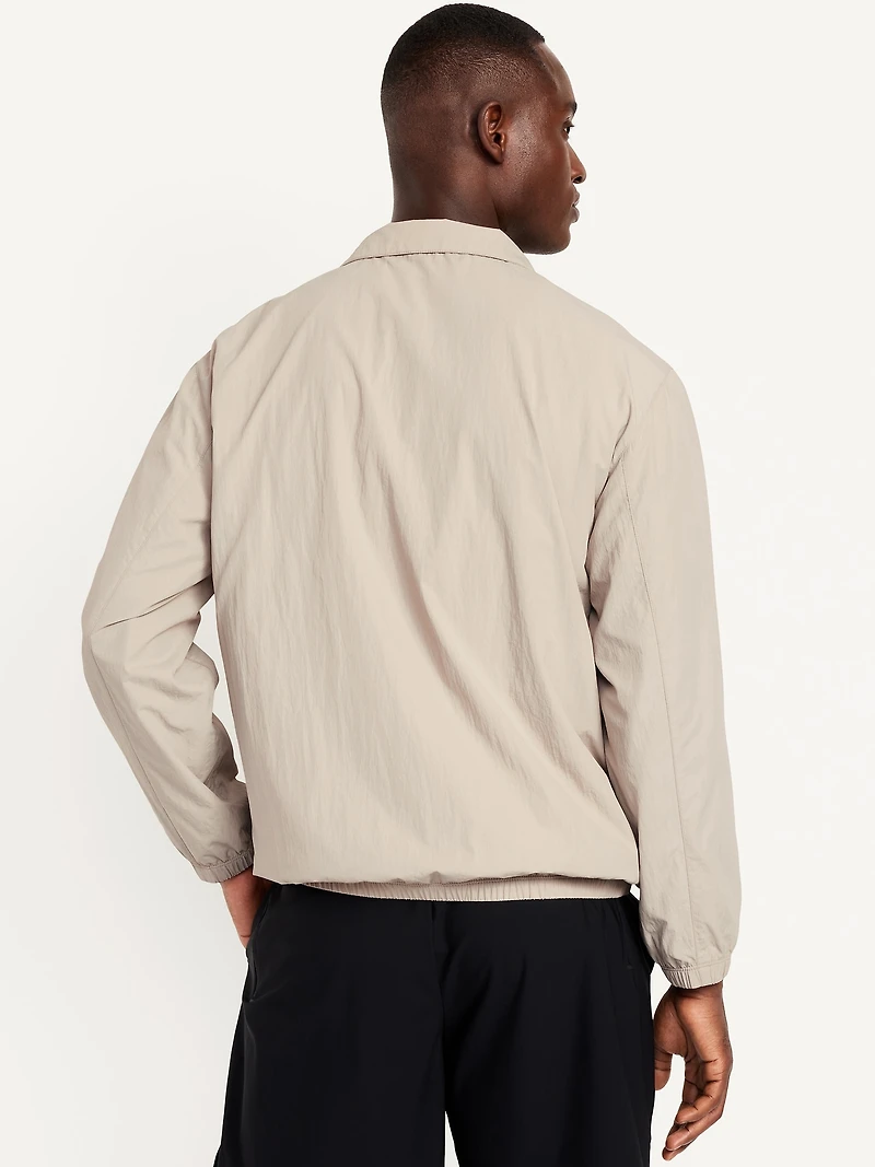 Dynamic Woven Quarter-Zip Windbreaker