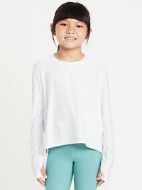 CloudMotion Long-Sleeve Performance T-Shirt for Girls