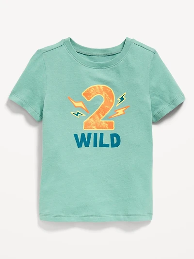 Short-Sleeve Unisex Birthday Graphic T-Shirt for Toddler