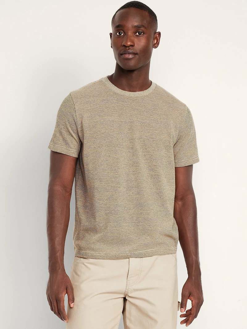 Crew-Neck Striped T-Shirt