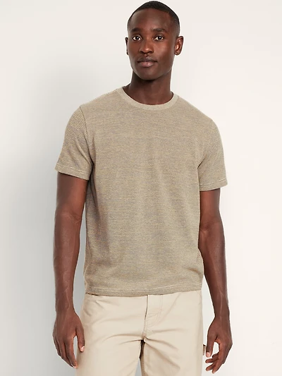 Crew-Neck Striped T-Shirt