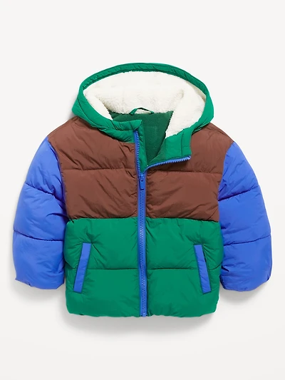 Water-Resistant Unisex Puffer Jacket for Toddler