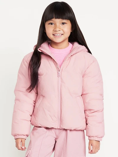Water-Resistant Puffer Jacket for Girls