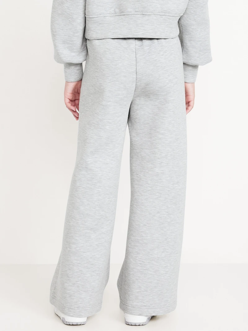 High-Waisted Bounce Fleece Wide-Leg Sweatpants for Girls