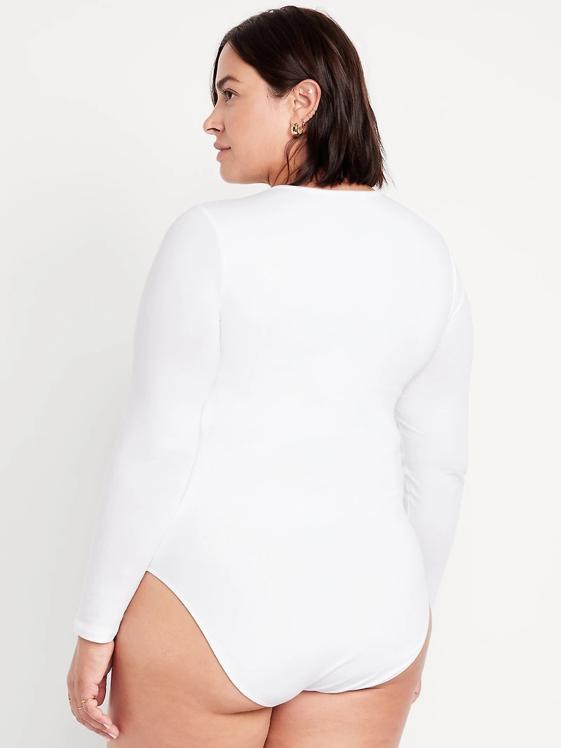 Long-Sleeve Crew-Neck Bodysuit
