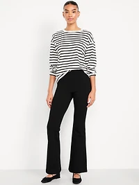 High-Waisted Fleece-Lined Flared Leggings