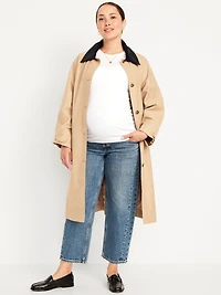 Maternity Full Panel Barrel Ankle Jeans
