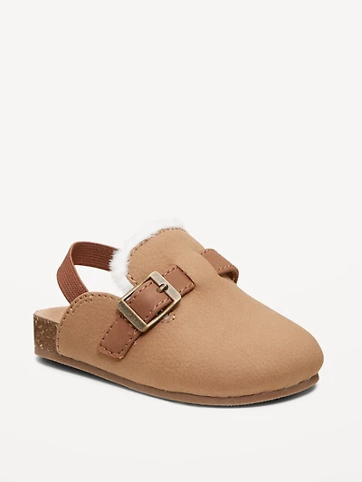 Faux-Suede Buckled Strap Sandals for Baby
