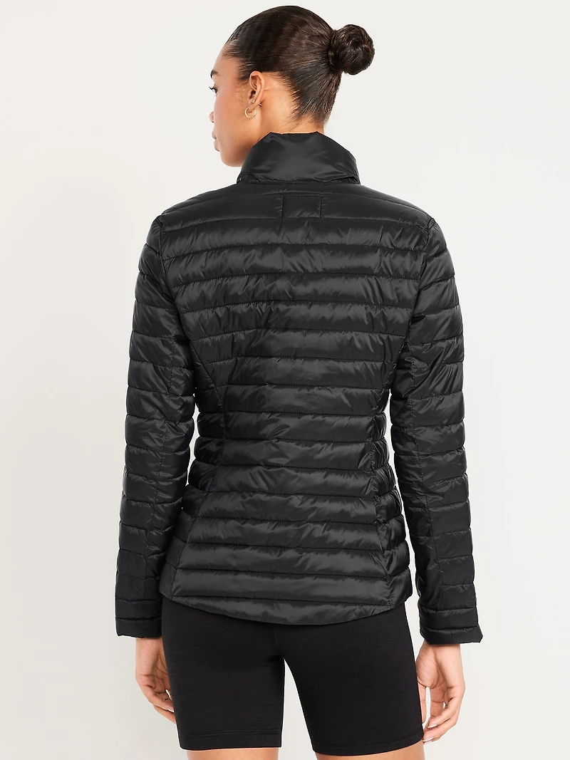 Water-Resistant Narrow-Channel Puffer Jacket