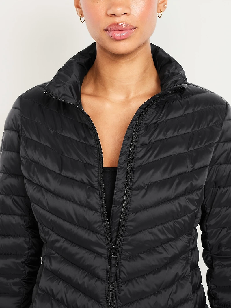 Water-Resistant Narrow-Channel Puffer Jacket
