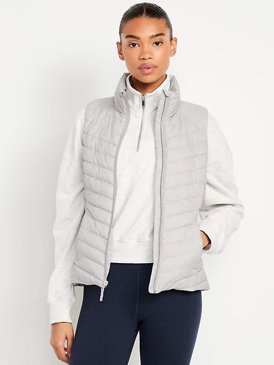 Water-Resistant Packable Puffer Vest