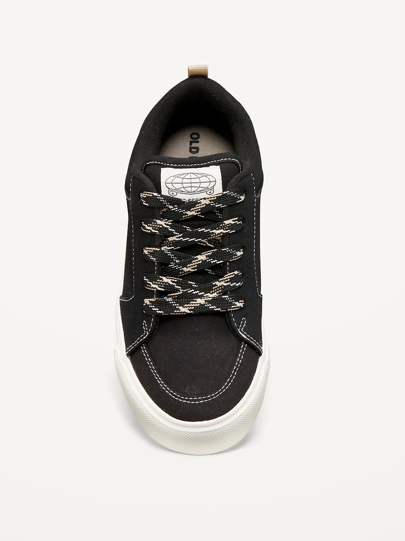 Canvas Lace-Up Sneakers for Boys