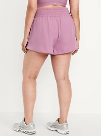 Extra High-Waisted Crinkle Run Shorts - 3-inch inseam